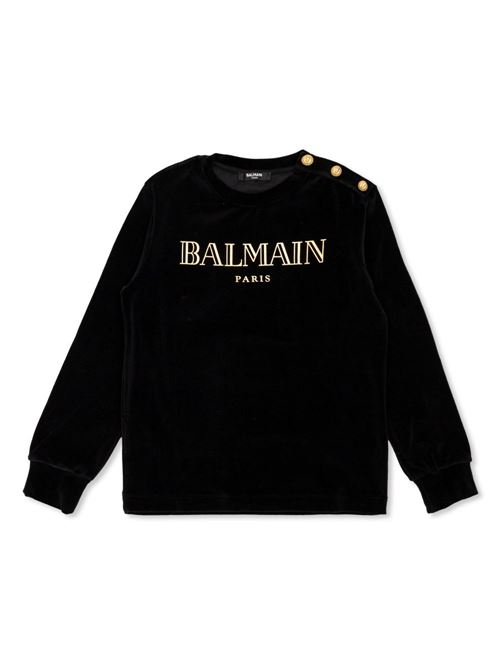 Felpa bambino girocollo BALMAIN Kids | BV4R60U0173930OR